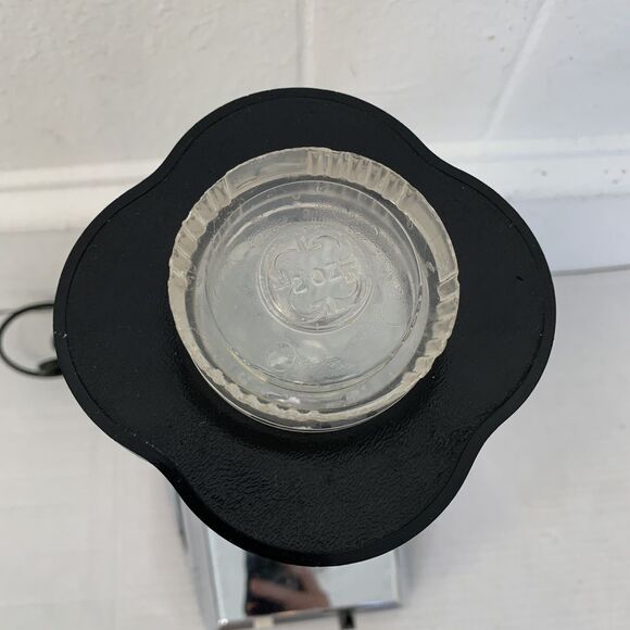 Vtg Warning Automatic Blender Glass Pitcher Lid Chrome Base Motor Model 1067 MCM - Picture 3 of 16